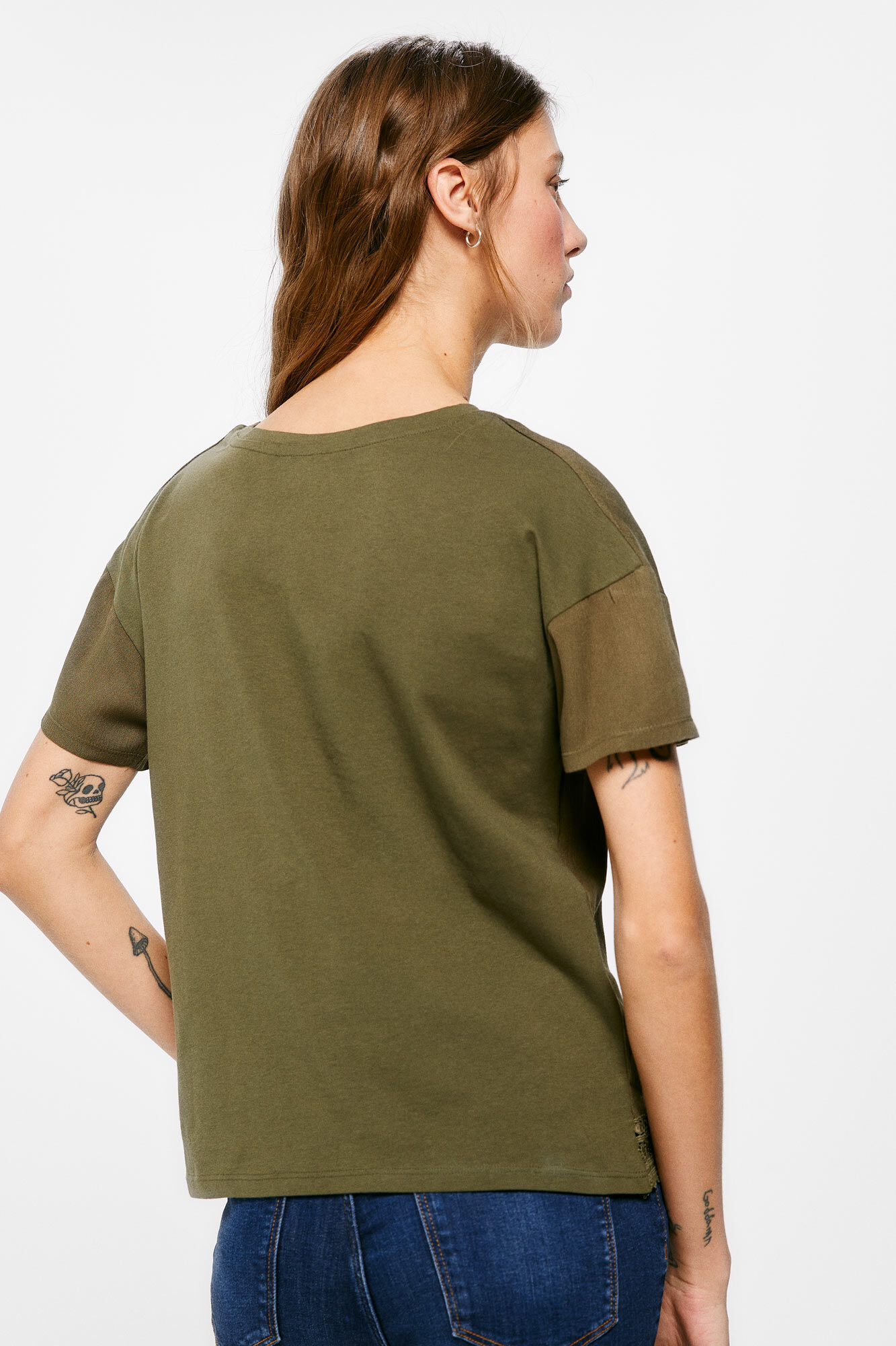Camiseta de crochê - verde
