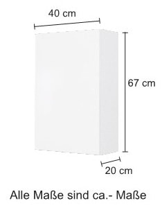 welltime Hängeschrank »Horki« 40 cm breit