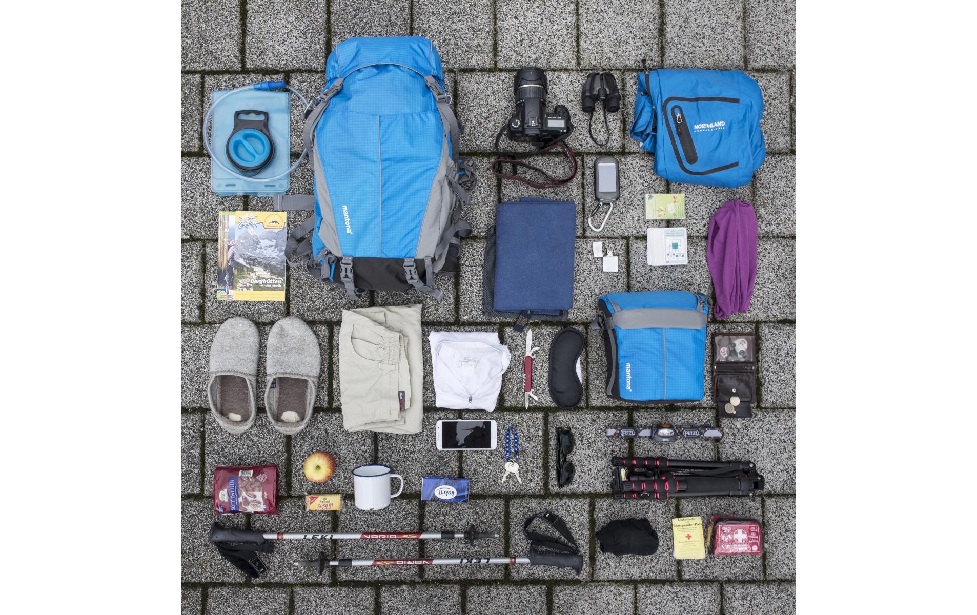 Fotorucksack elements Outdoor Blau<br>2 in 1 Outdoor-Rucksack