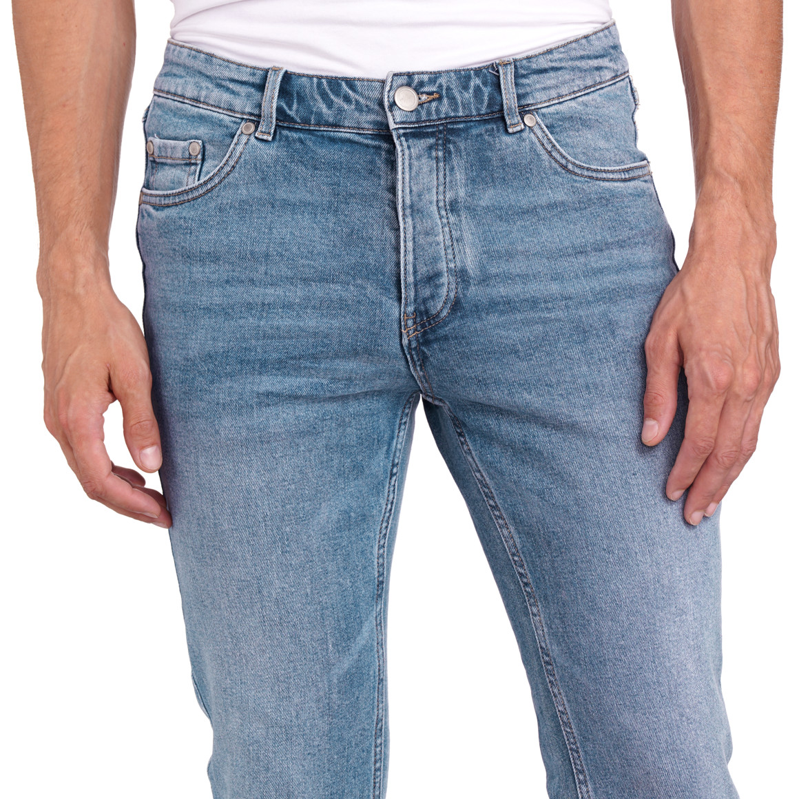 VanVaan Herren Jeans in Regular Fit hellblau
