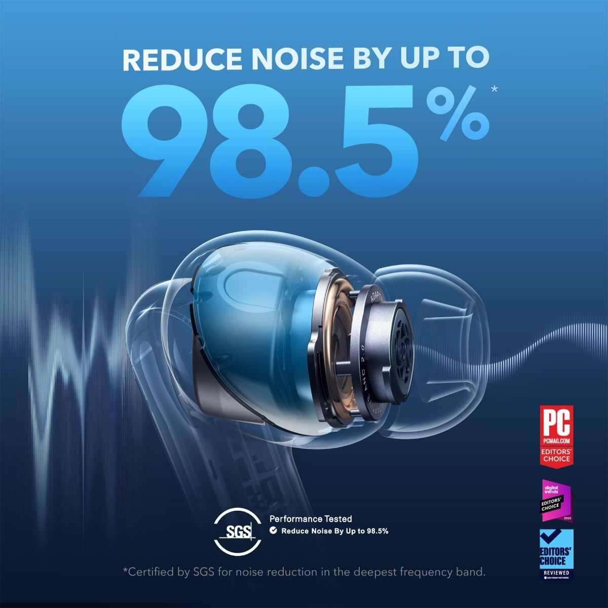 Liberty 4 NC TWS Bluetooth 5.3 In-Ear Kopfhörer mit aktiver Geräuschunterdrückung (A3947G11) - Schwarz