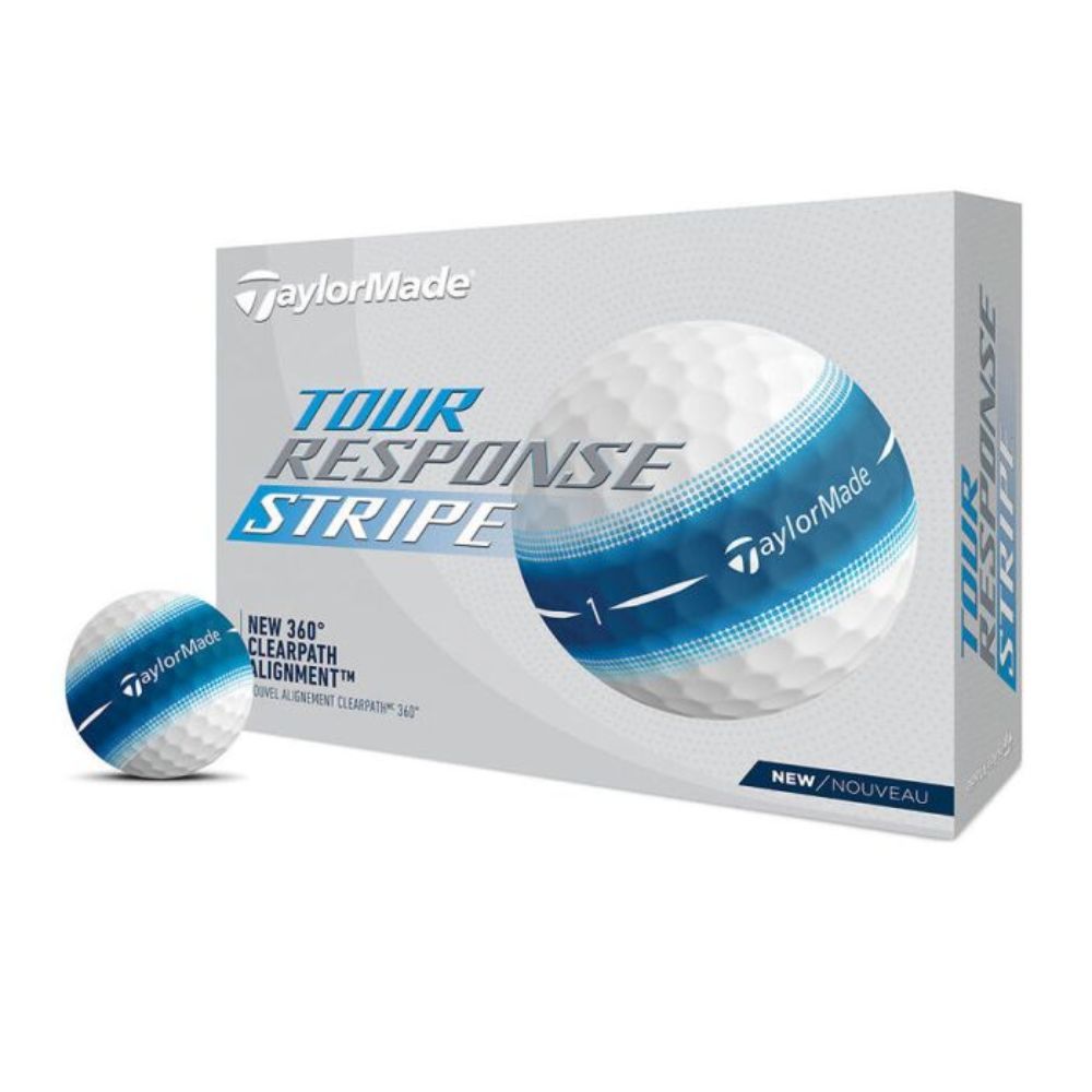 Tour Response Stripe Golfball Blå