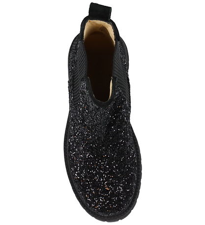 Angulus Stiefel - Schwarz/Schwarz Glitzer