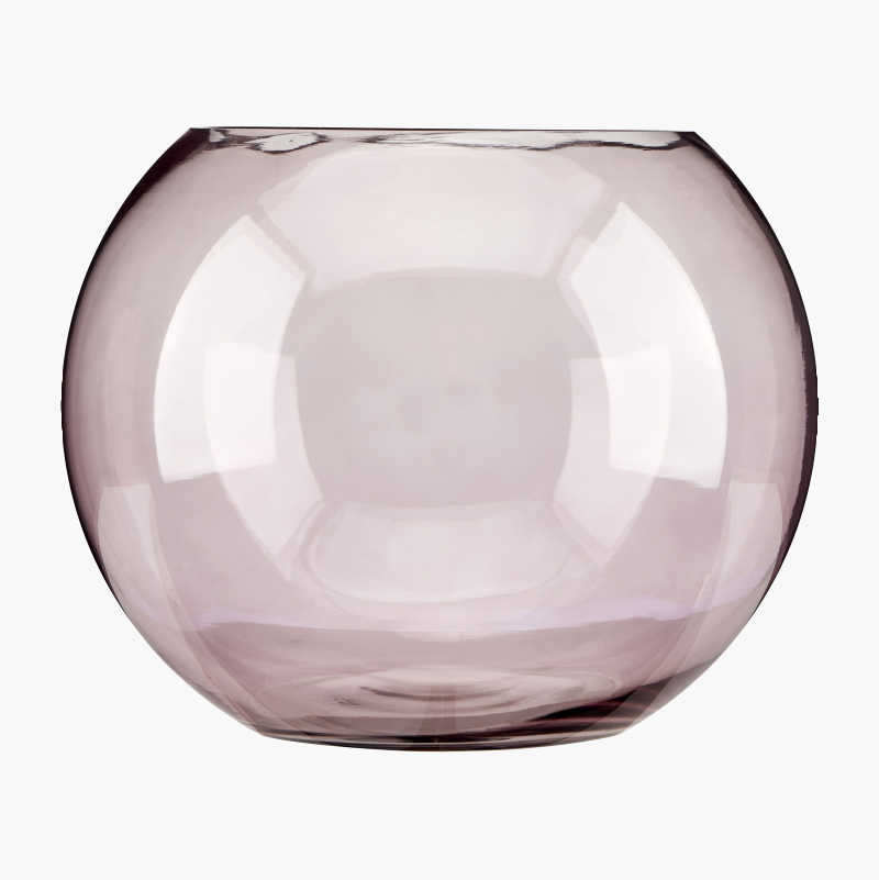 Glasskål, rosa