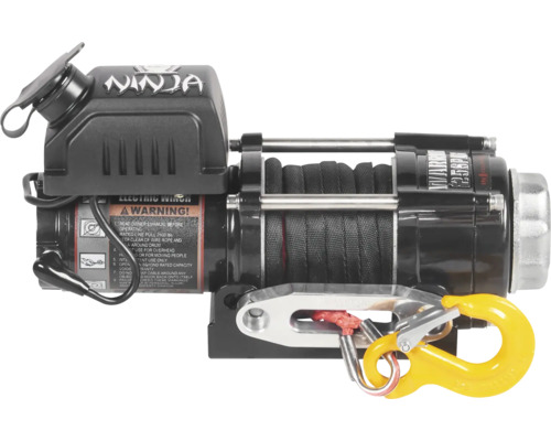 Warrior NINJA 2500LB A / 1,1 t 12 V elektrische lier met synthetisch touw