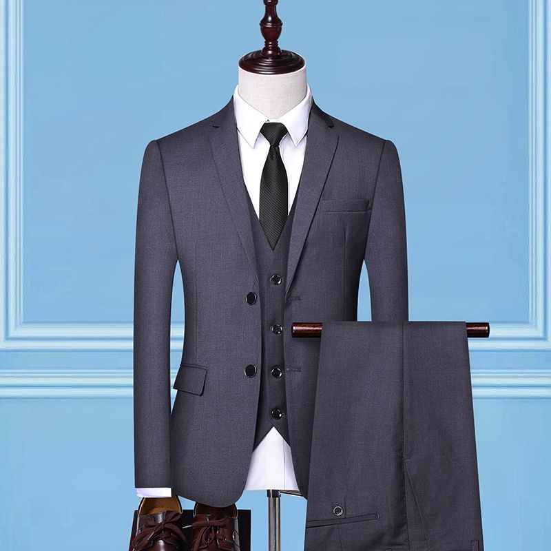 Bay Go Mall - Set: Enkelrijs blazer + vest + pantalon