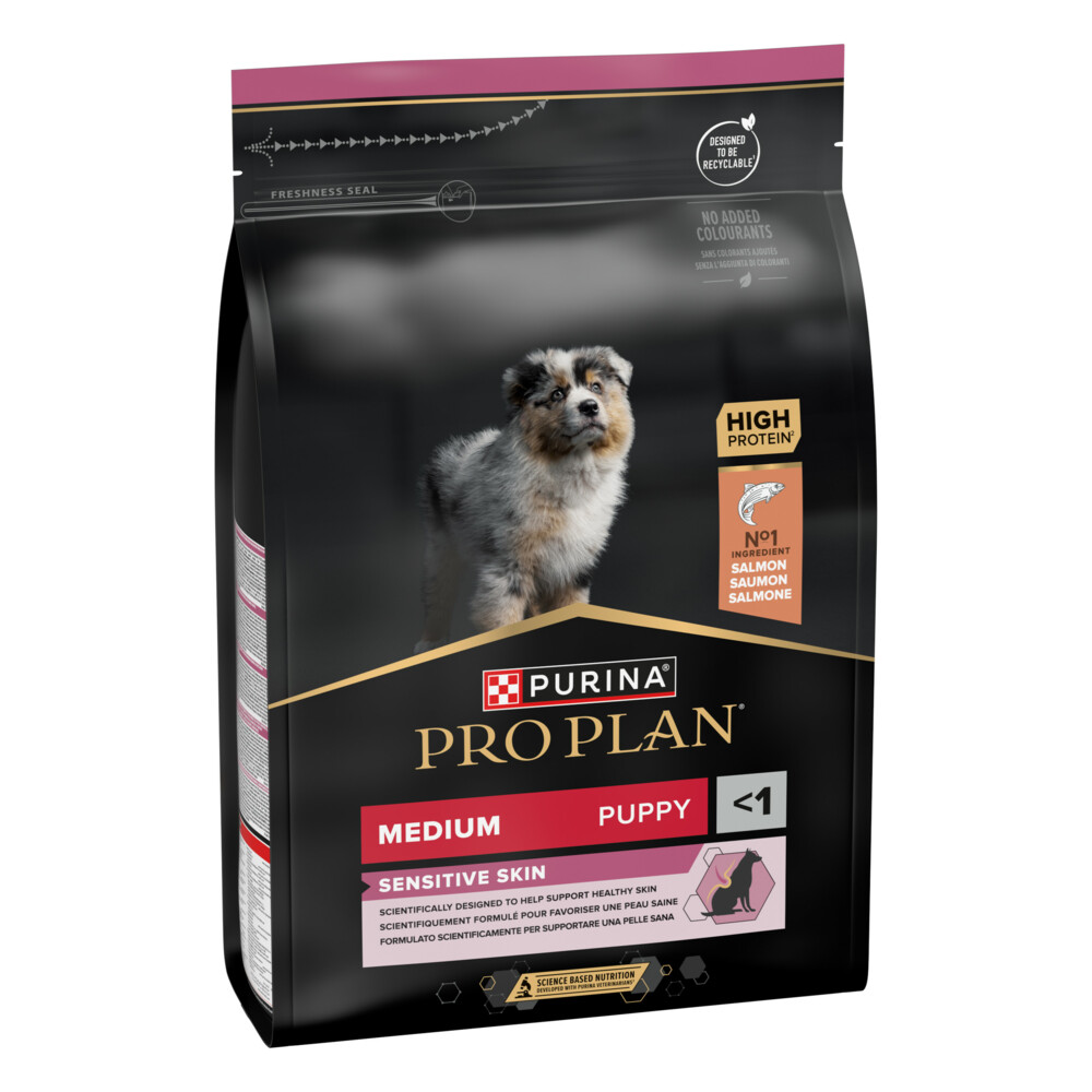 Pro Plan Puppy Medium Sensitive Skin Zalm3 kg