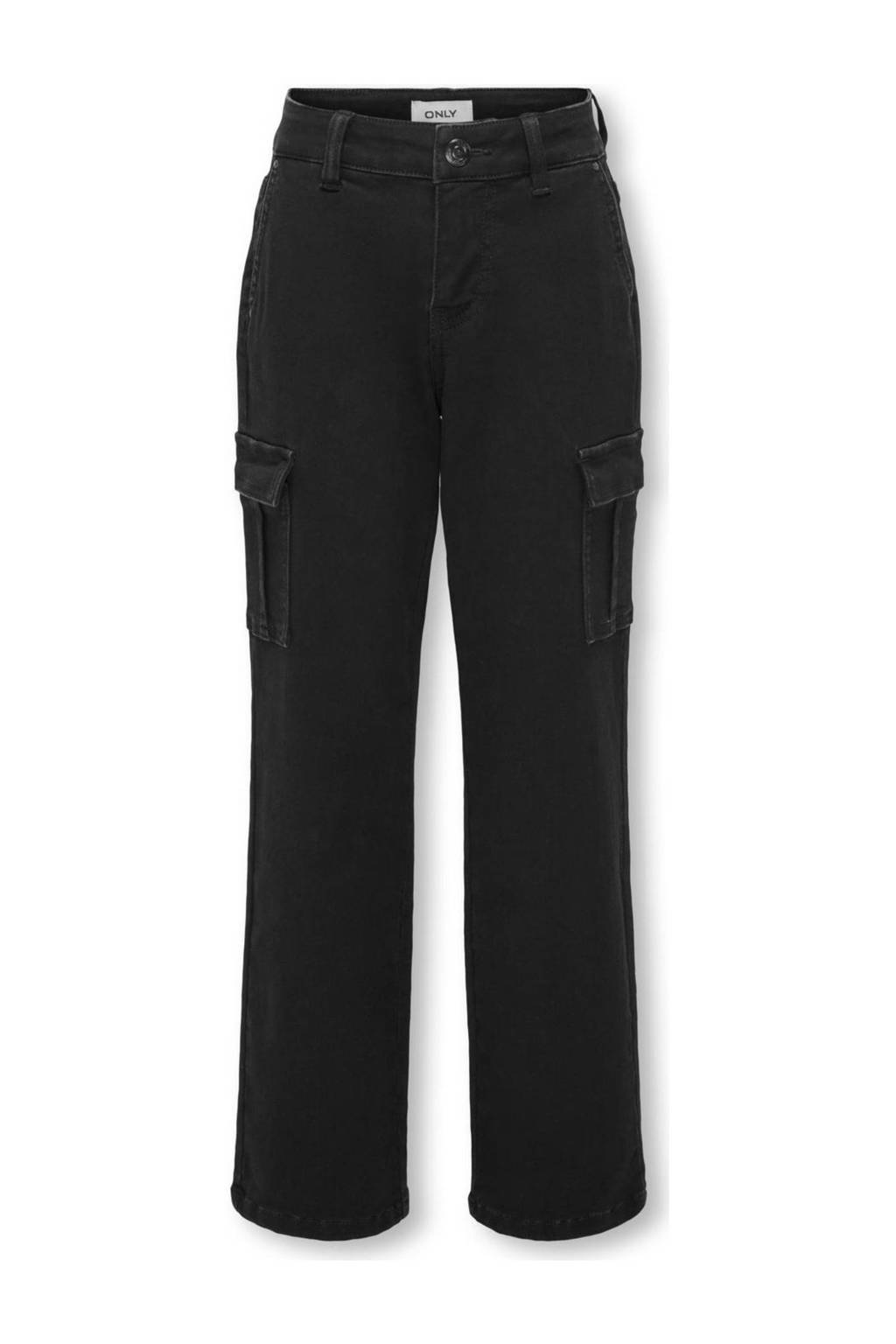ONLY high waist straight fit jeans KOGSAFARI MISSOURI black denim