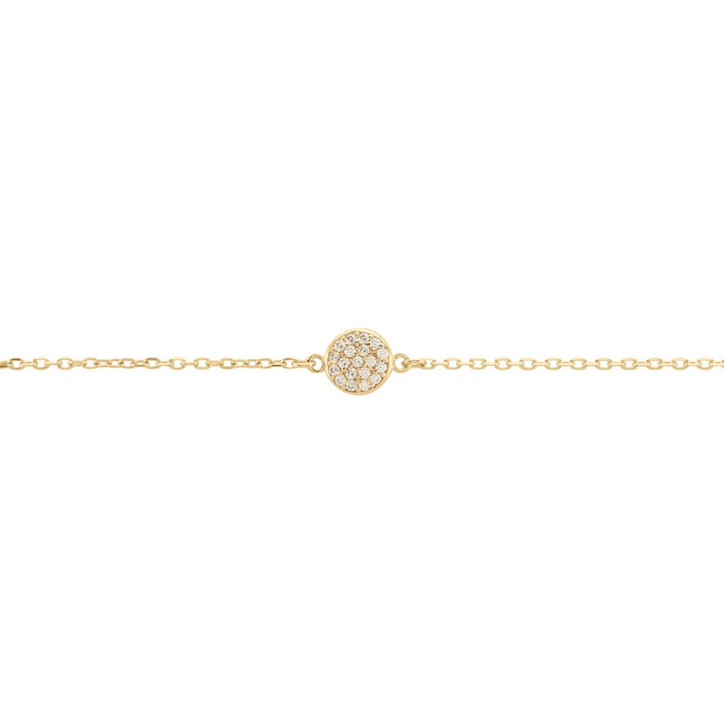Bracelet Plaqué Or Larraso Oxydes De Zirconium