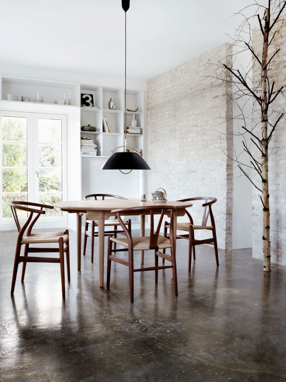 Carl Hansen & Son CH24 Wishbone stoel Colours Black Orange Red