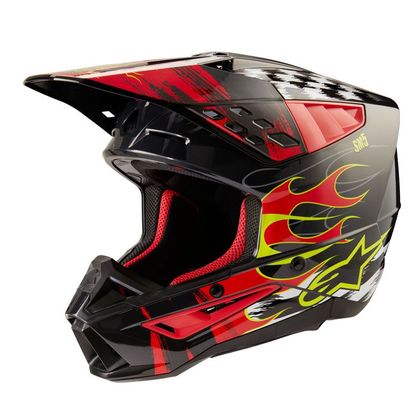 Casque cross Alpinestars SUPERTECH S-M5 - RASH 2023 - Gris / Rouge