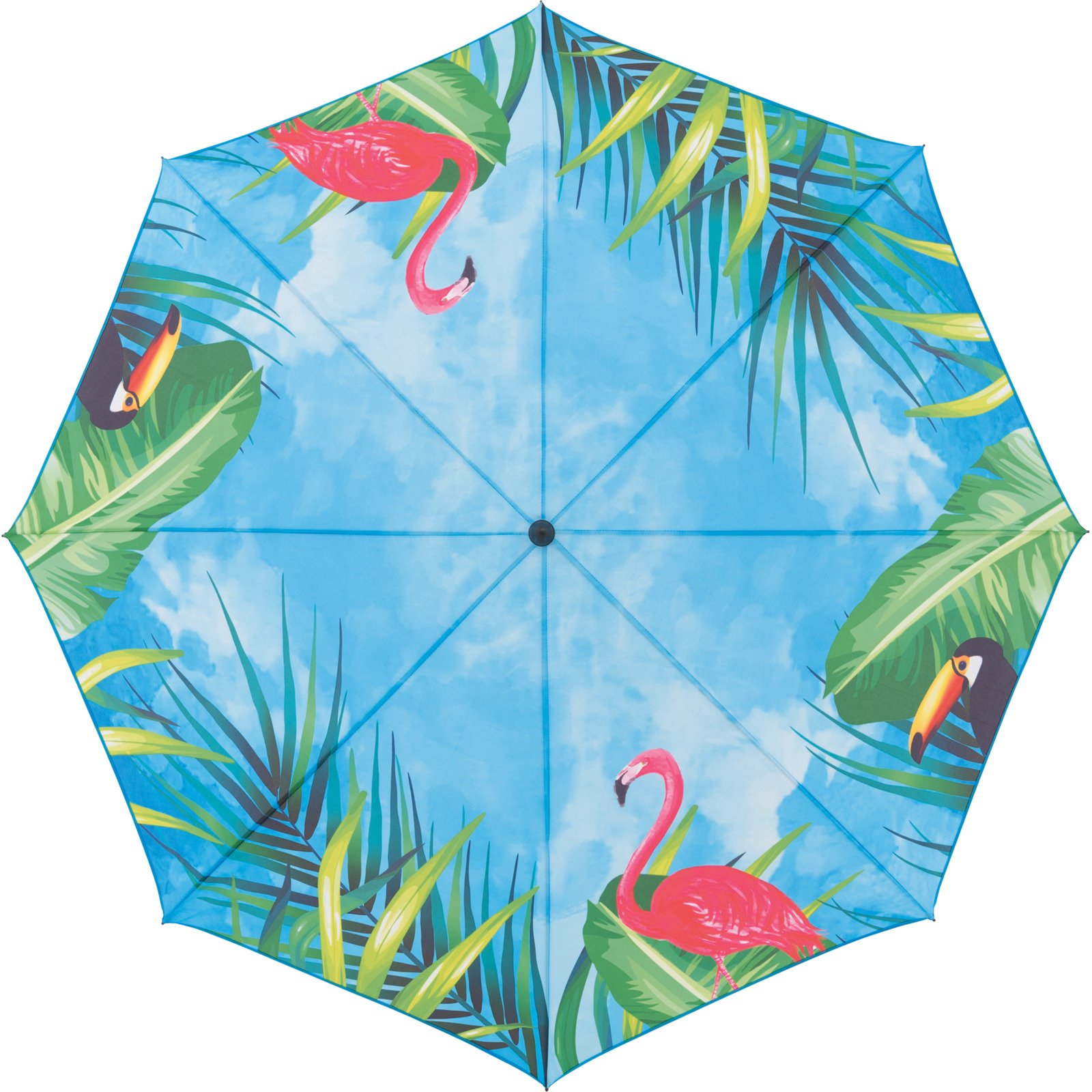 Sonnenschirm Flamingo 180 cm blau