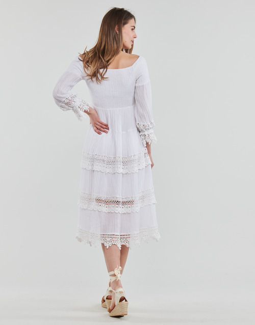 Guess - 3 QTR SLV AMBERLEE DRESS Blanco