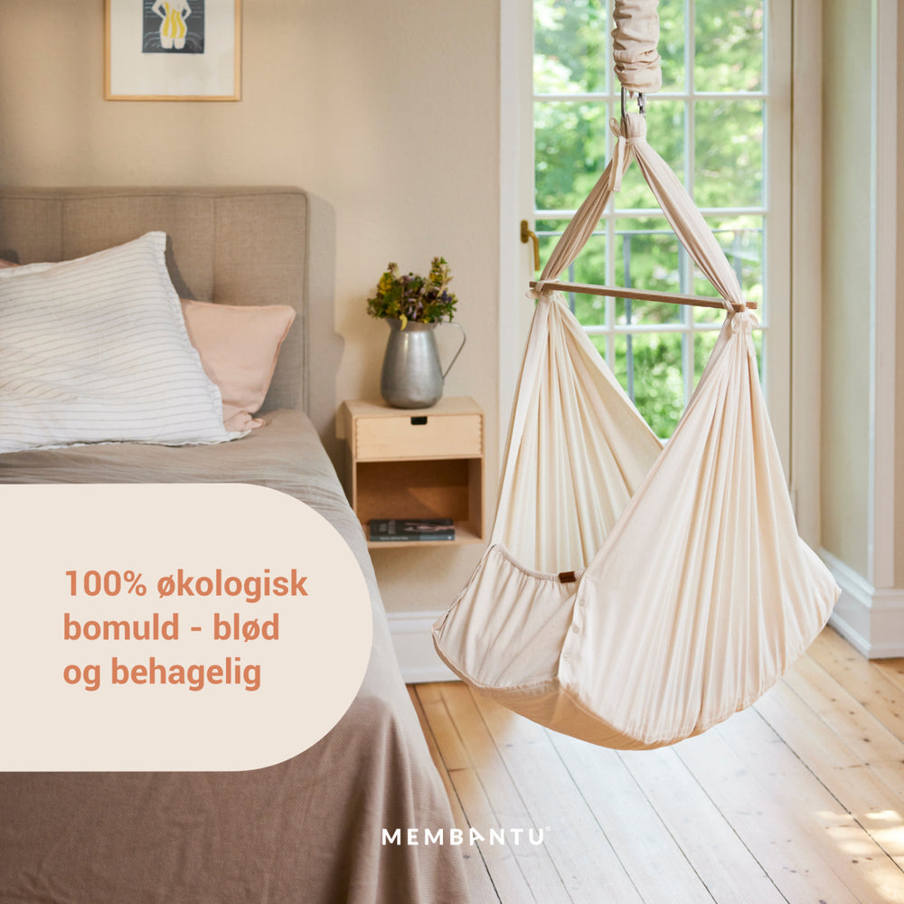 Køb MEMBANTU Grey Organic Baby Slyngevugge Basic