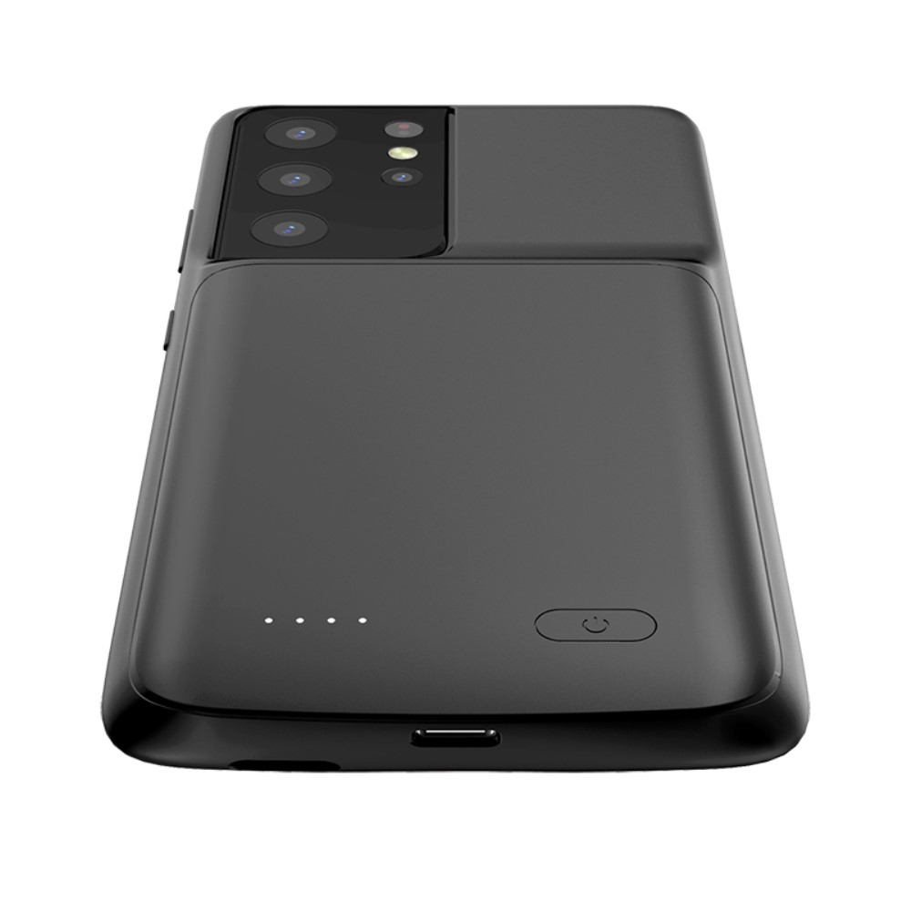 Samsung Galaxy S21 Ultra 5G Backpack Akku Case (4700mAh) Schutzhülle - Schwarz
