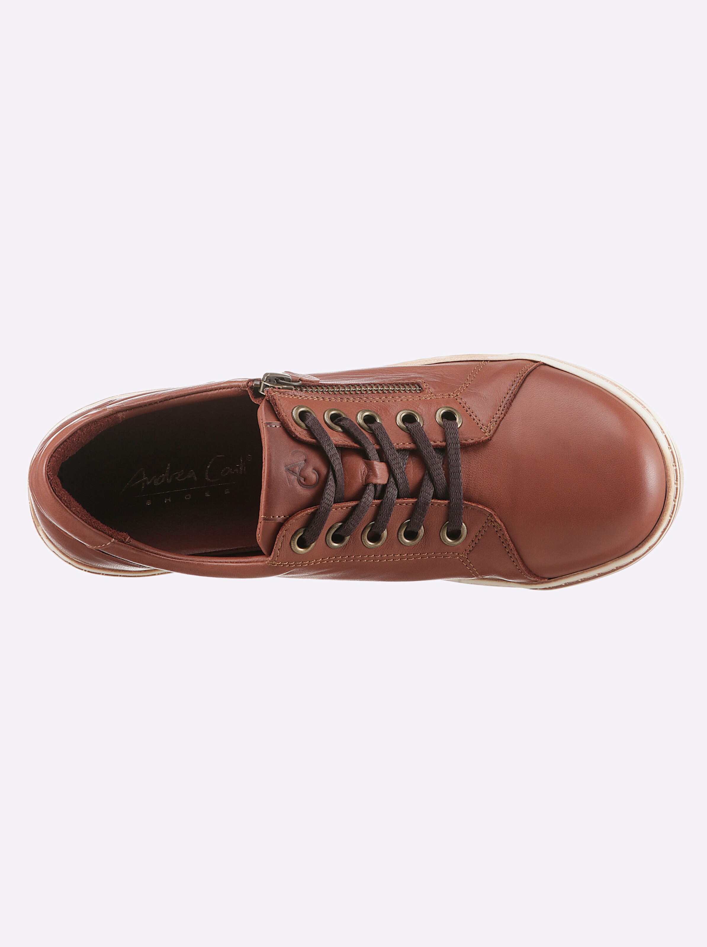 Andrea Conti Sneaker in cognac