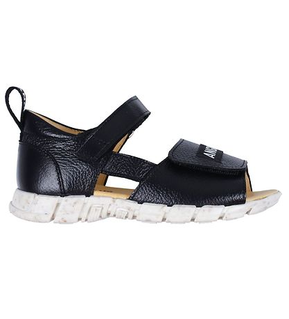 Angulus Sandal - Sort m. Logob?nd