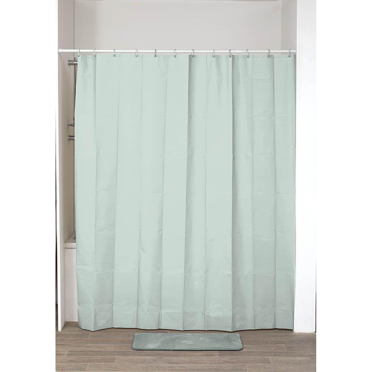 RIDEAU DE DOUCHE 180X200CM VERT AMANDE