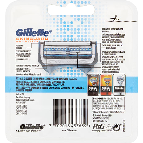 Barberblade 2-blads sensitiv hud
