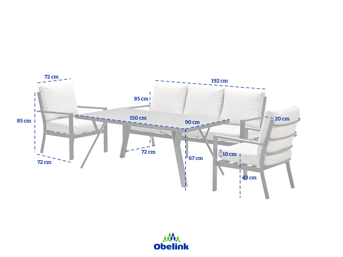 Outdoor Feelings Ramos desert sand loungeset