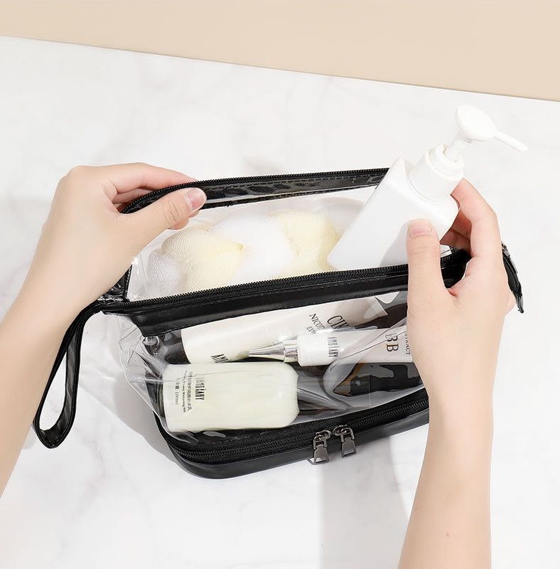 Evorest Bags - Transparante PVC Wet Dry Toilettas
