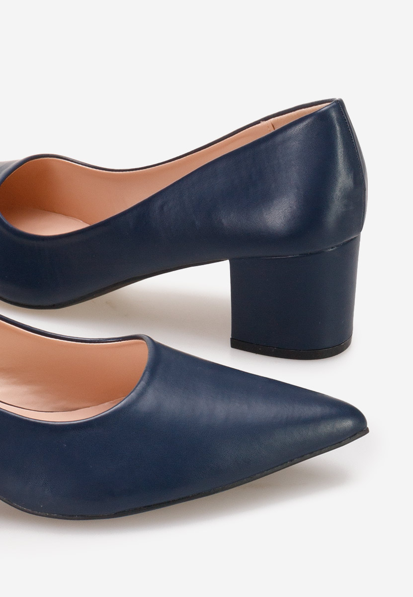 Chaussures à petit talon marine Velmena