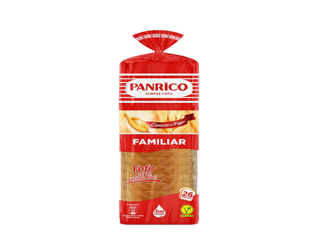 PÃO PANRICO FORMA BRANCO COM CÔDEA 750G