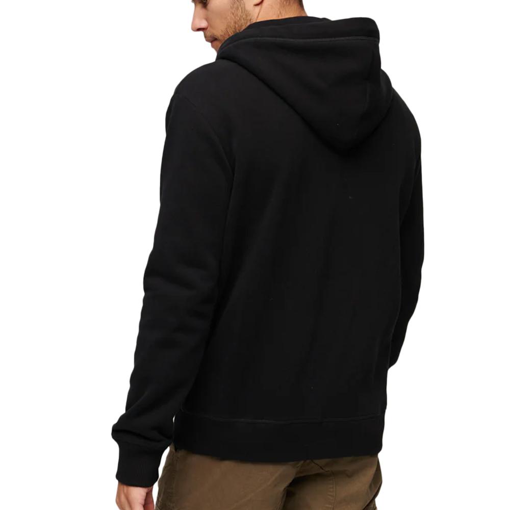 Superdry Sweat Zippe Capuche Noir Homme Superdry Essential02