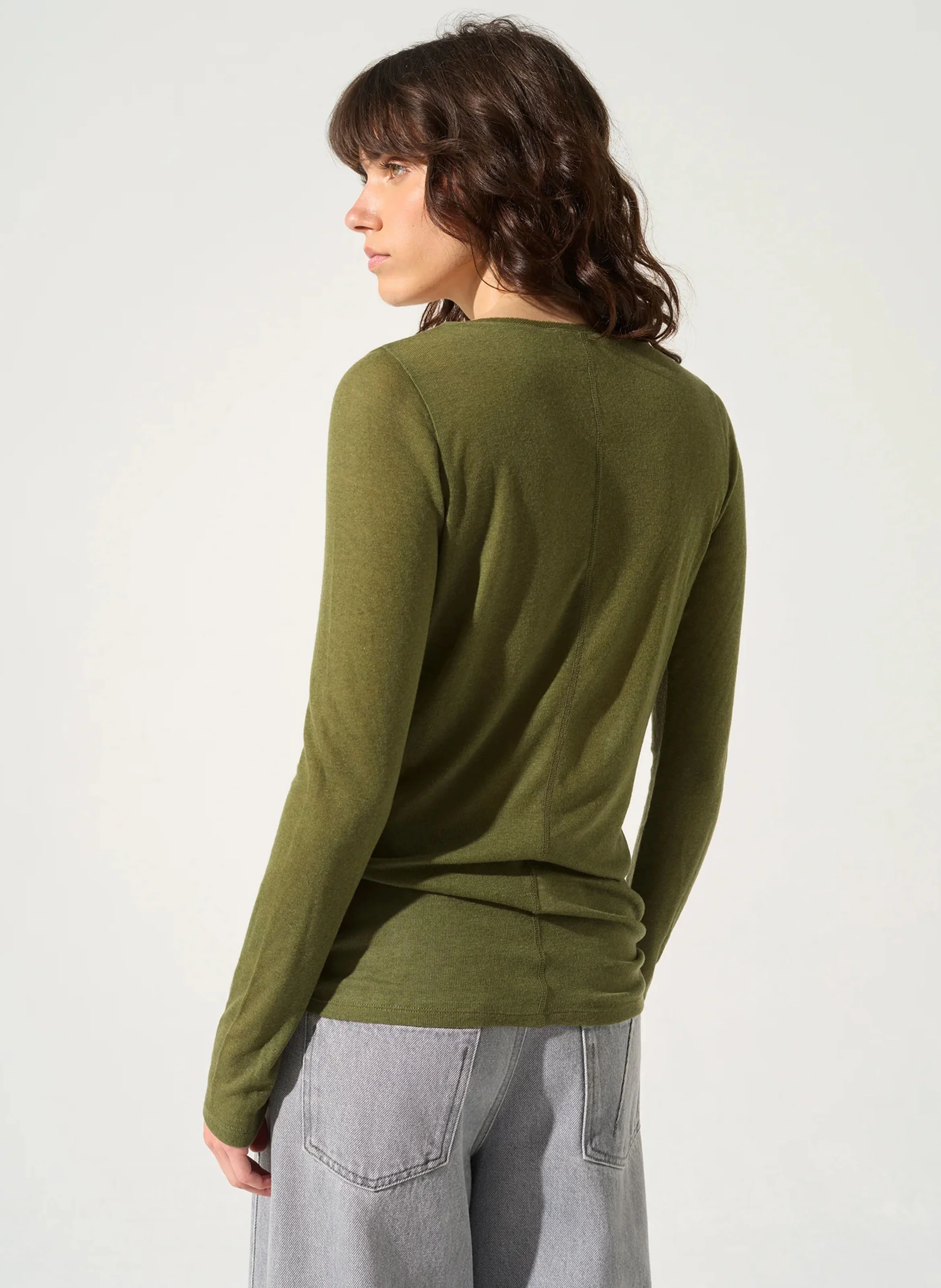 LIVIO - Tee-shirt col rond ajusté | Vert