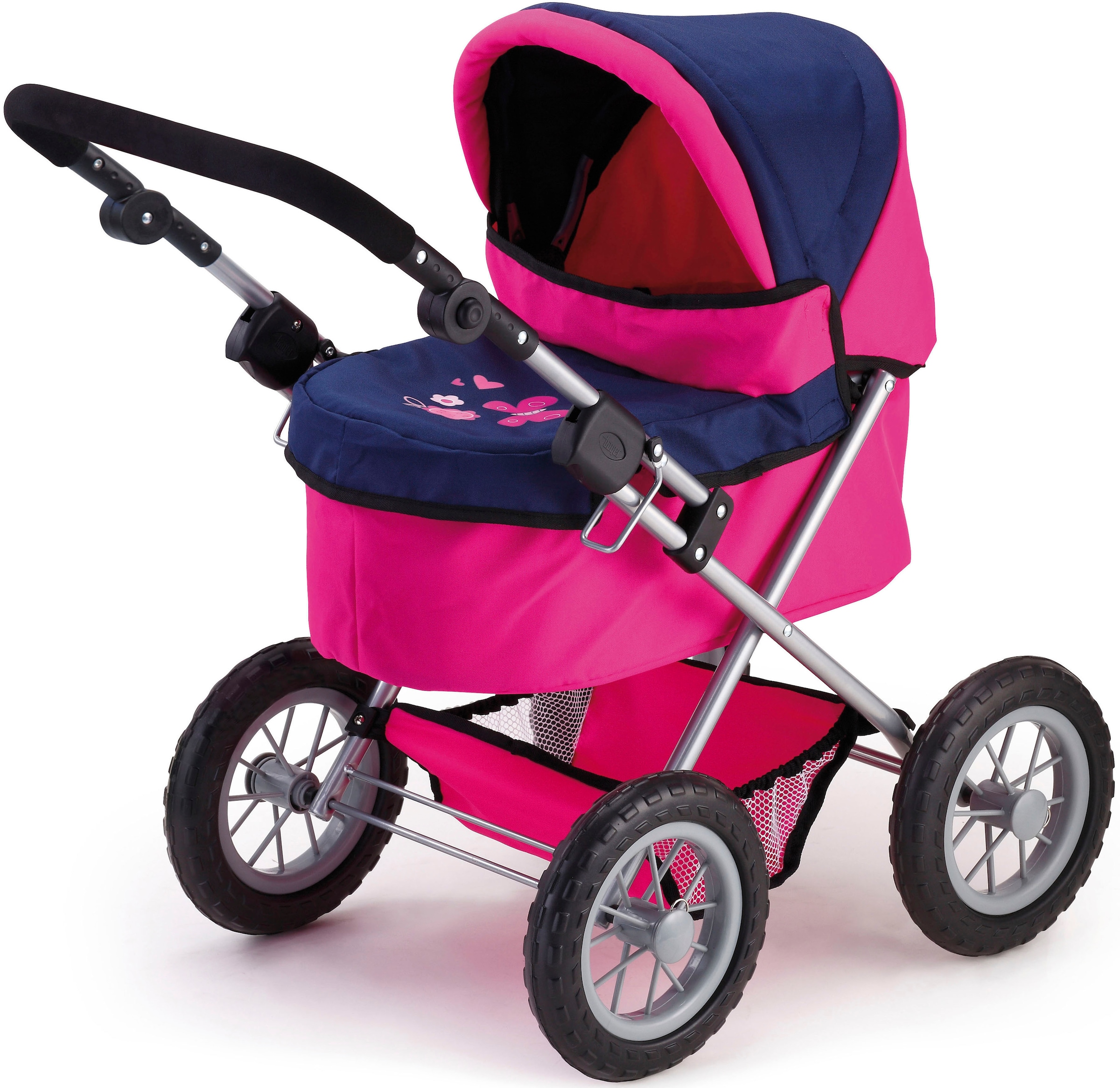 Bayer Puppenwagen »Trendy, pink/blau« inkl. Wickeltasche