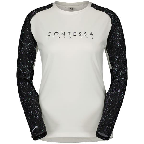 Maillot VTT SCOTT TEE W'S TRAIL CONTESSA SIGN. LS WHITE