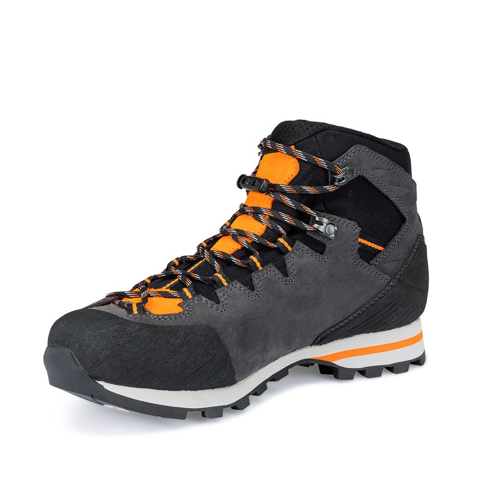 Hanwag MAKRA LIGHT GTX - Chaussures randonné Homme asphalt/orange