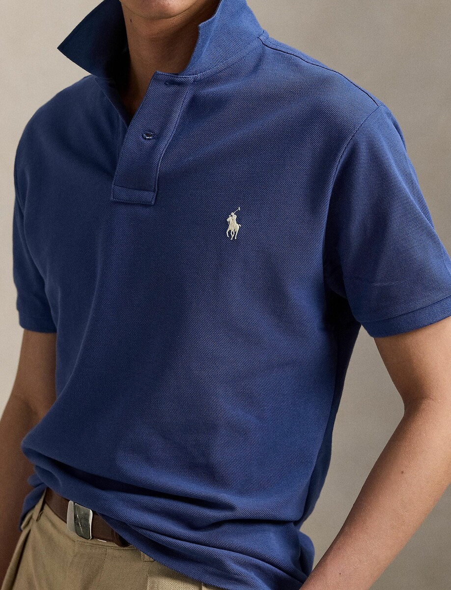 POLO RALPH LAUREN<br>Polo piqué de algodão Slim Fit