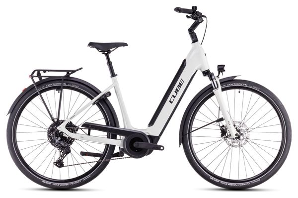 Vélo de Ville Électrique Cube Supreme Hybrid One 500 Easy Entry Shimano Cues 10V 500 Wh 700 mm Beige Desert Stone 2025
