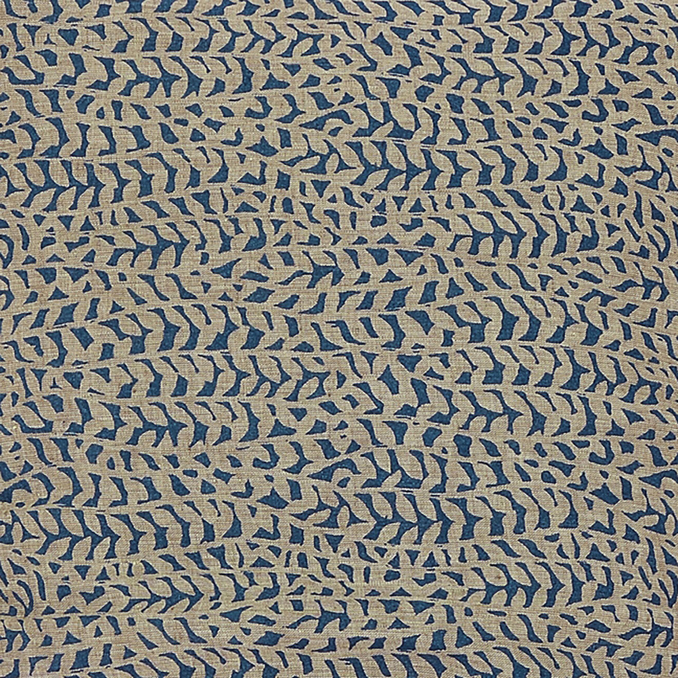En Fil d'Indienne Housse de coussin Lierre indigo - 50x100 cm