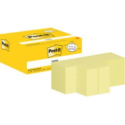 Bloc-note adhésif, tailles assorties, promo, jaune