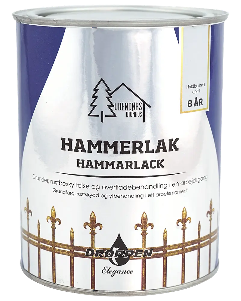 Droppen Elegance Hammerlak 0,75 L - grå