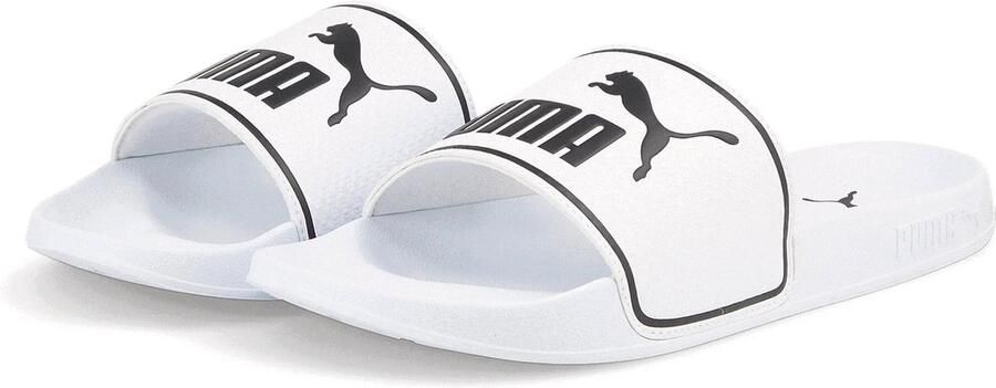 Puma Leadcat 2 0 2.0 badslippers wit zwart Rubber Logo 40.5