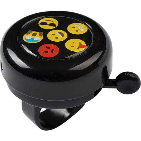 321 Go! ringeklokke med smileys - sort