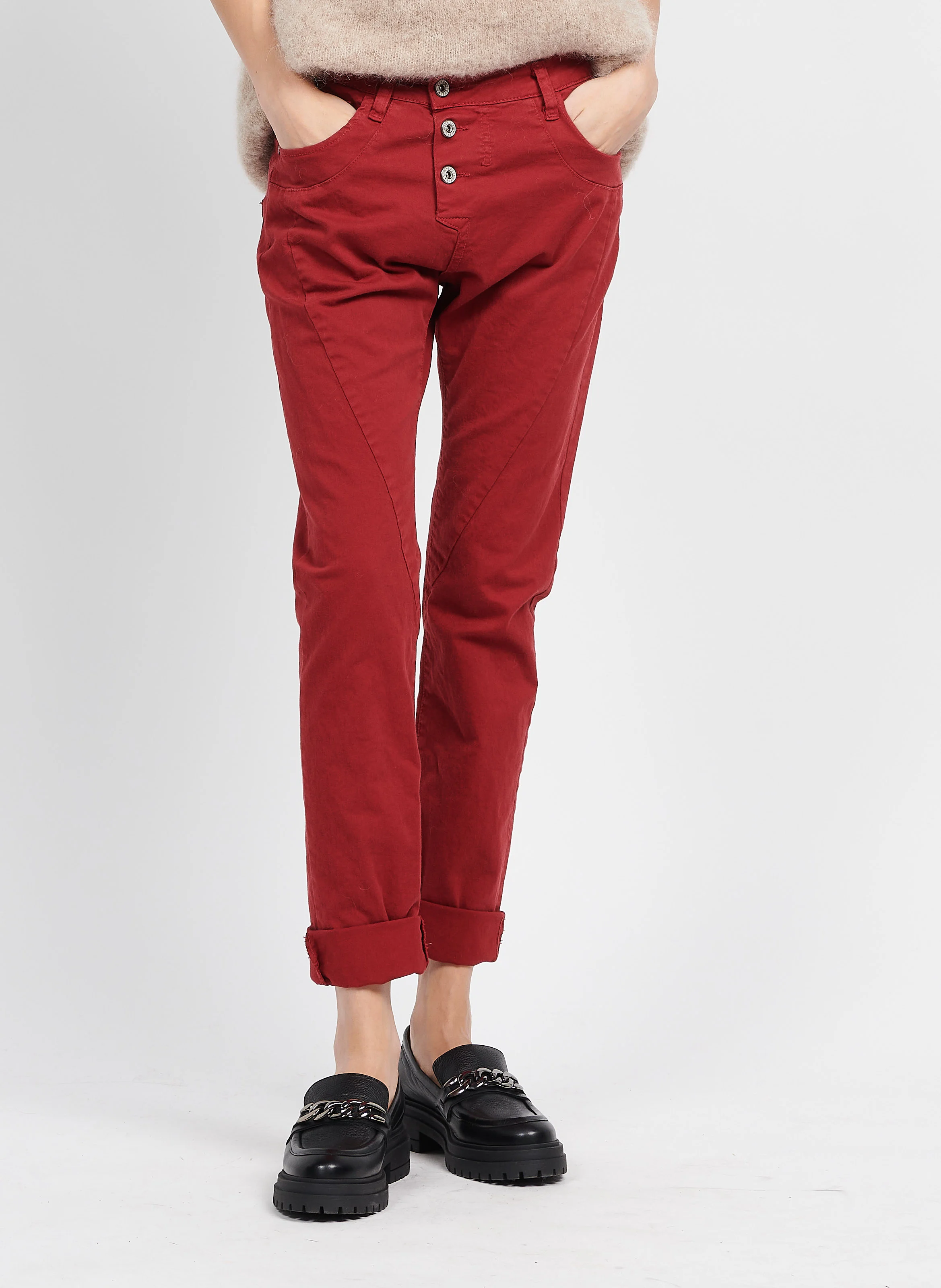 Jean 5 poches | Rouge