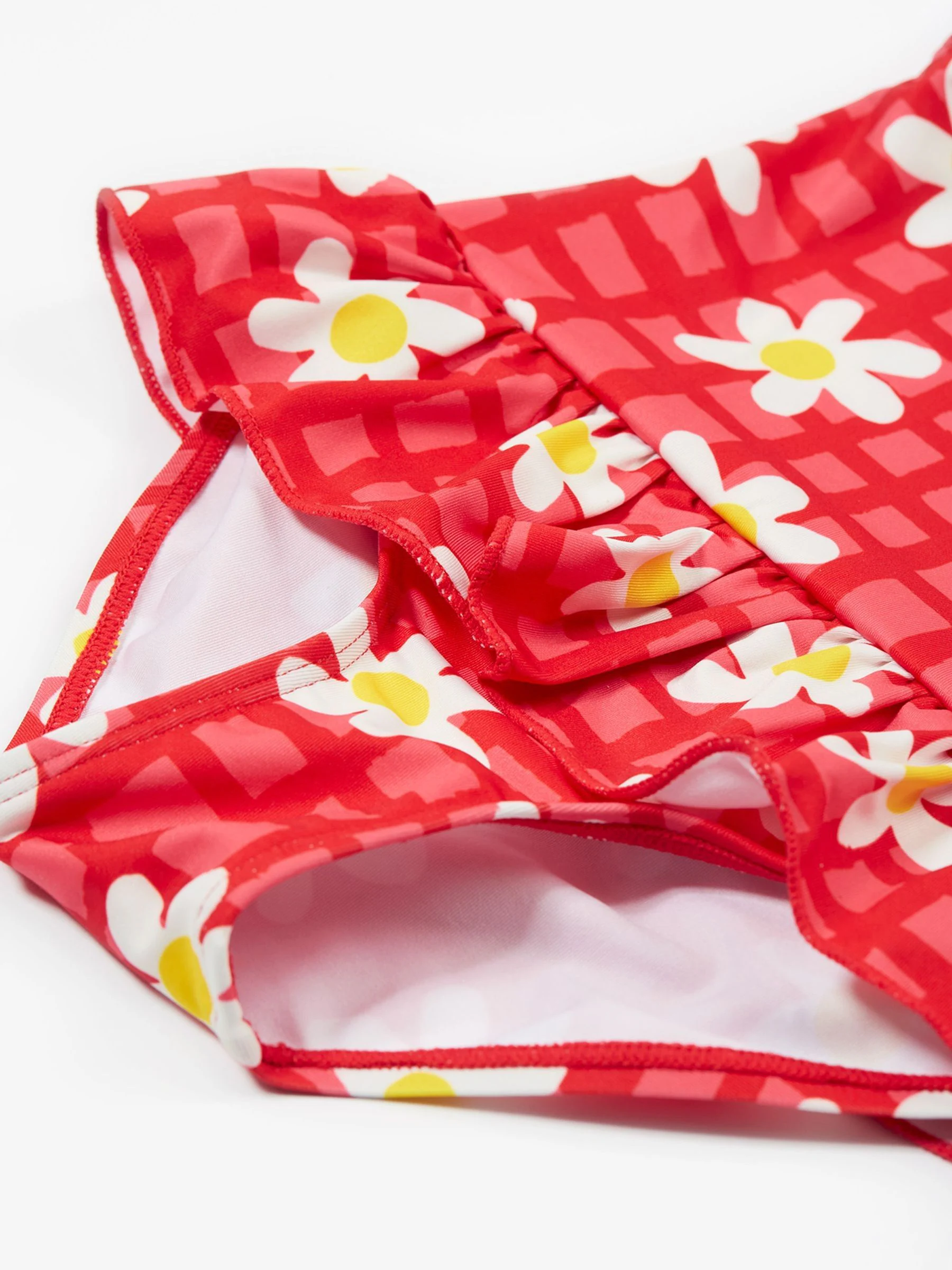 Frugi Kids Blue Little Coral Swimsuit Swimwear