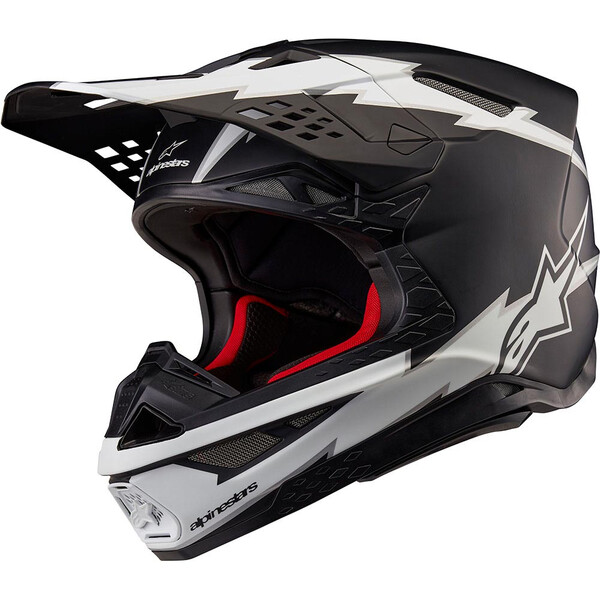 Alpinestars - Casque Supertech S-M10 Ampress Noir Mat / Blanc Mat