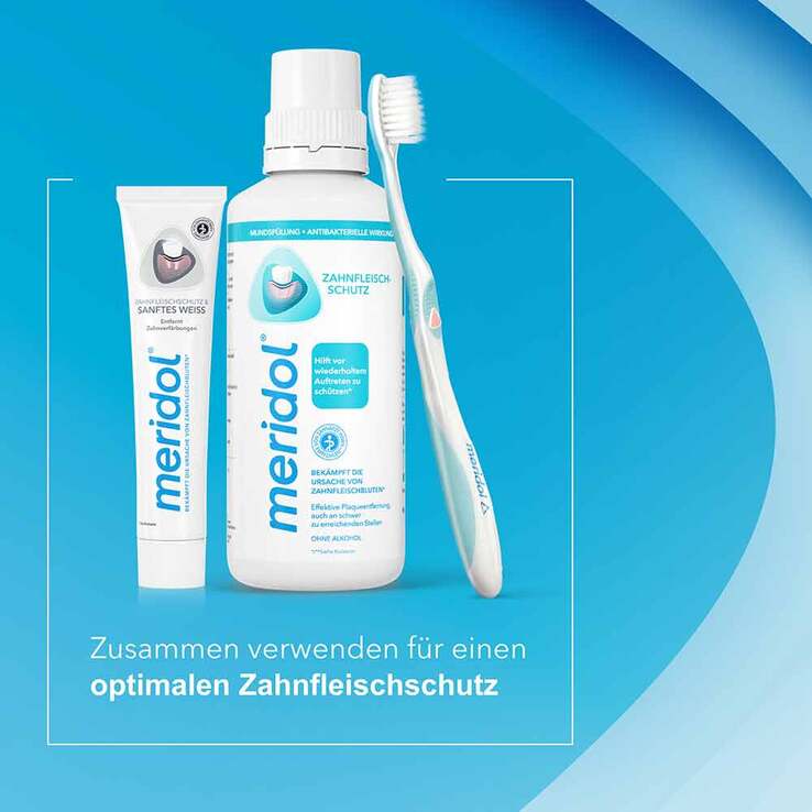 Meridol sanftes Weiss Zahnpasta, 75 ml