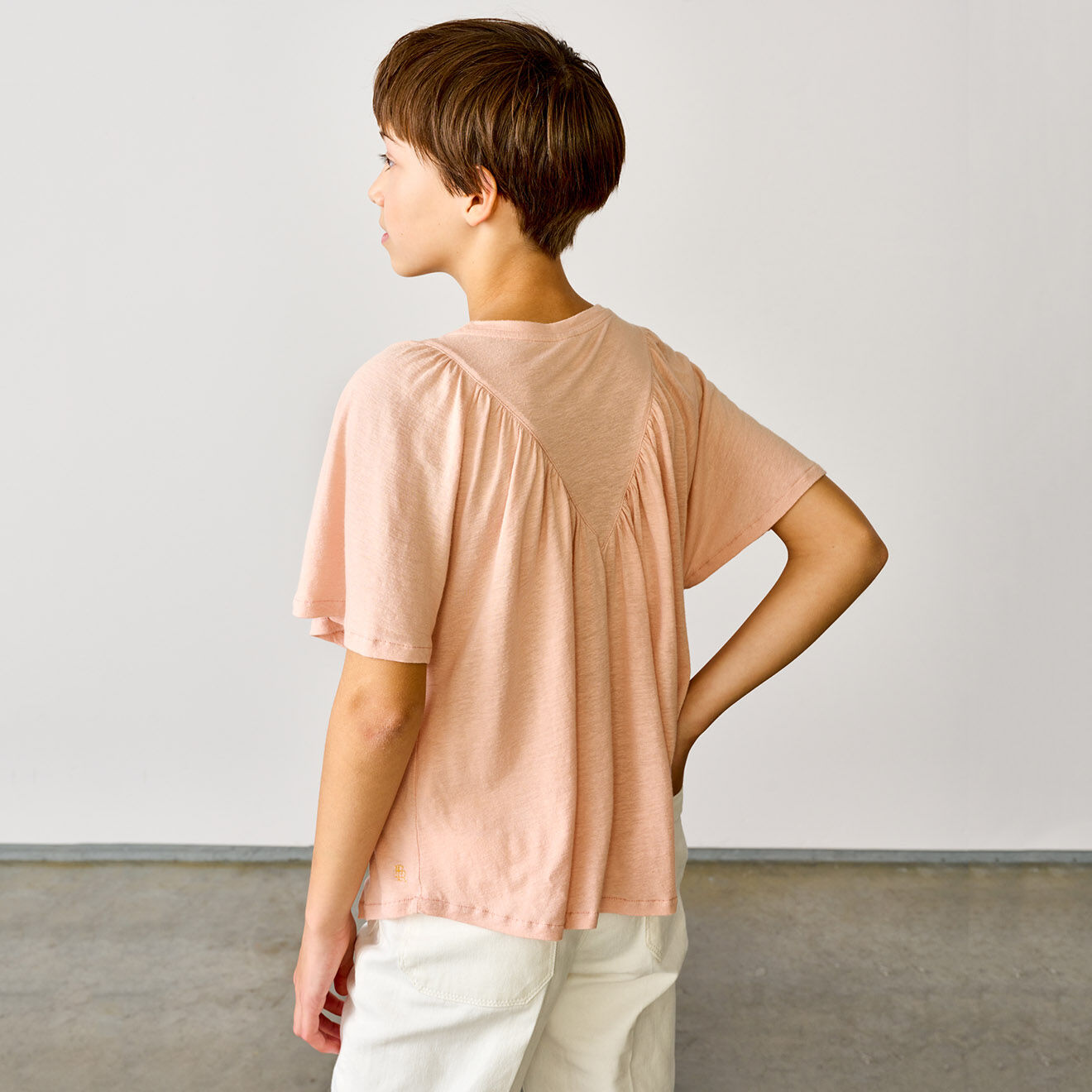 Bellerose T-Shirt en Lin mélangé Varta rose blush