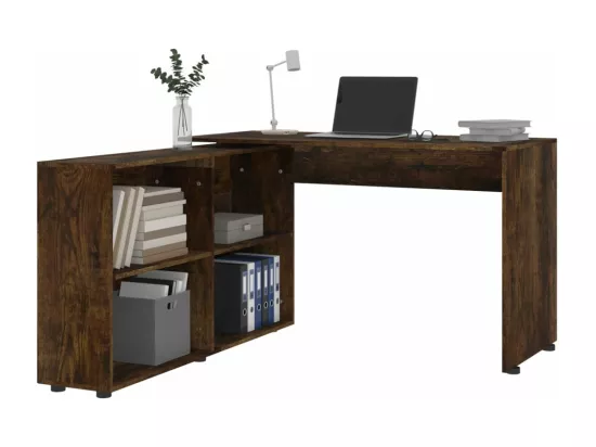 Bureau d'angle Chêne fumé Bois d'ingénierie