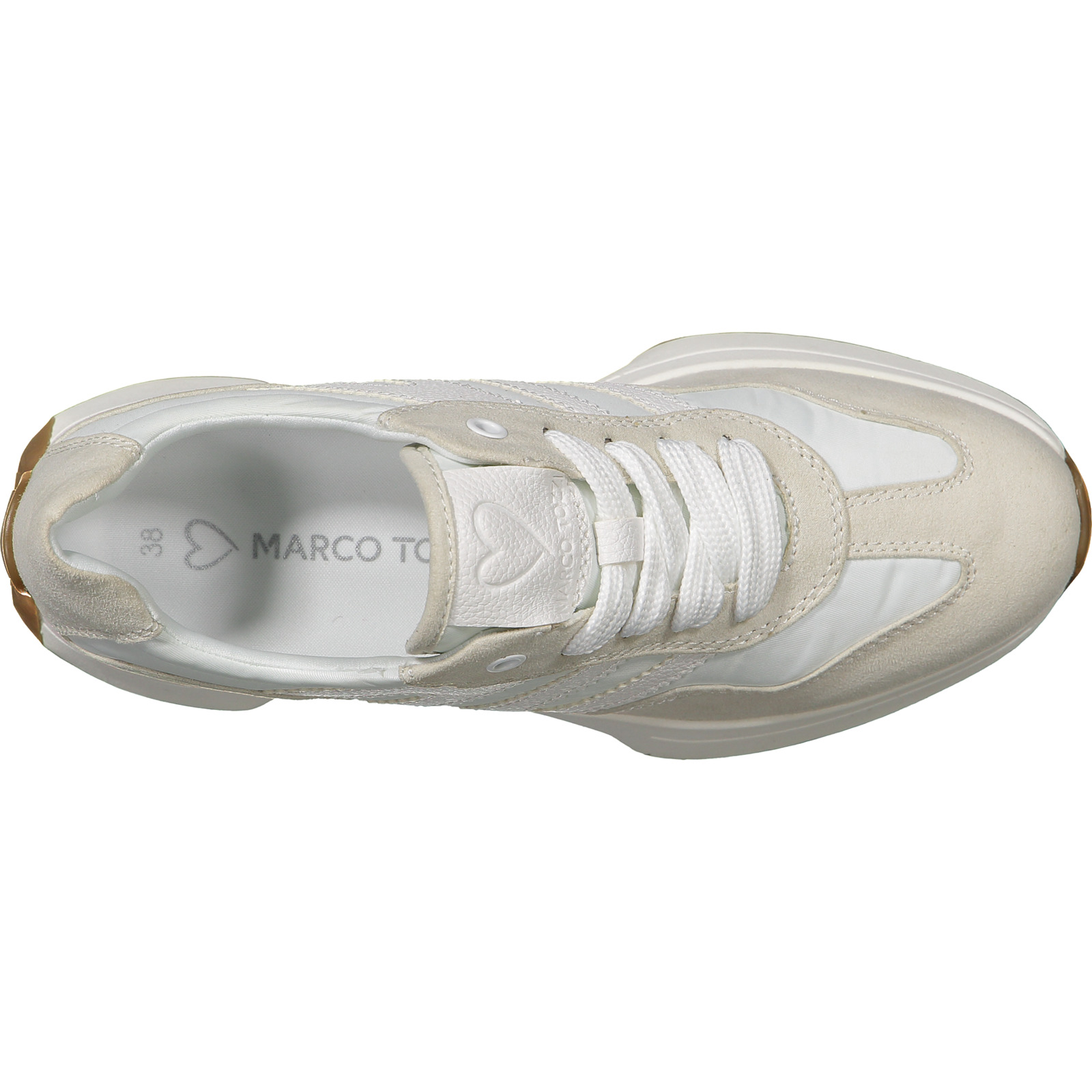 Marco Tozzi Damen-Sneaker low, 41, weiss 36