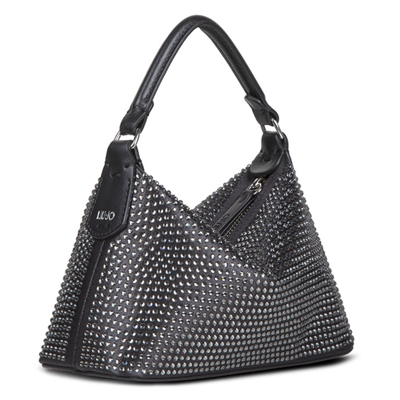 Leonie Hanne x Liu-Jo Sac à main en Cuir Mini Hobo Leonie Hanne X Liu Jo noir - 13x19x7.5 cm