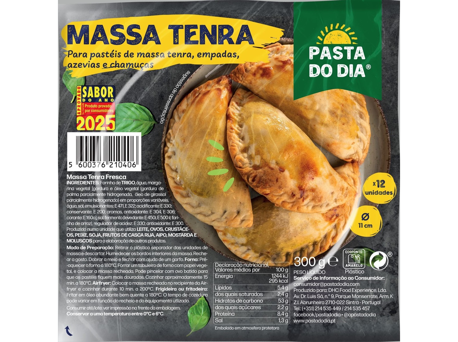MASSA TENRA PASTA DO DIA 300 G