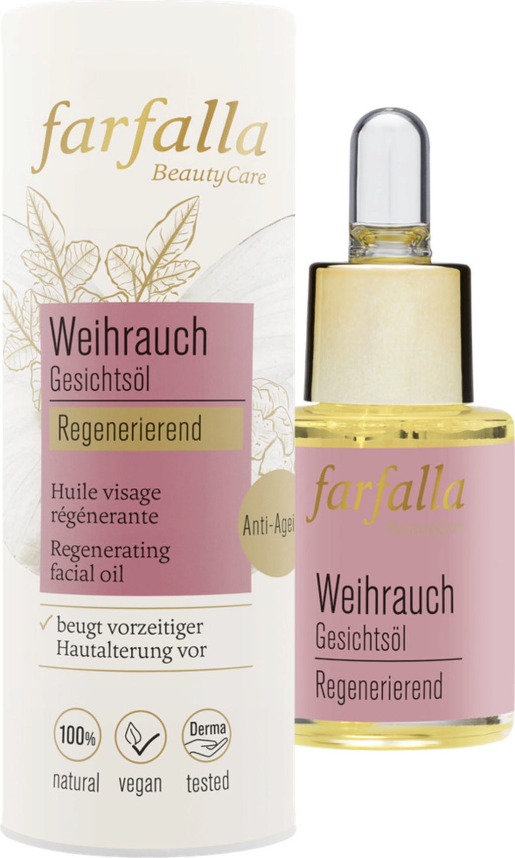 farfalla  Regenerierendes Gesichtsöl Weihrauch, 15 ml