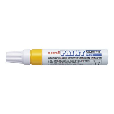 Uni PAINT - Marqueur permanent - pointe biseau - jaune